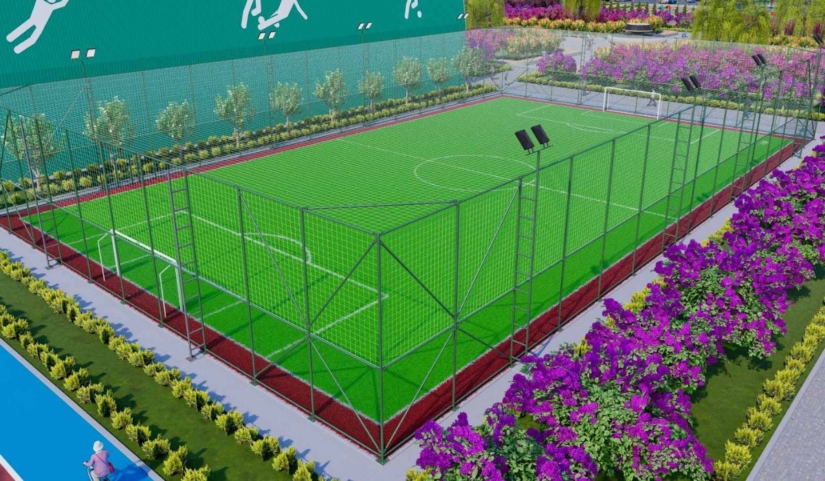 Outdoor Artificial Turf Pitch Construction