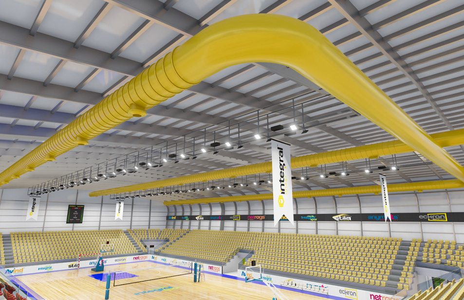 LED Lighting and Acoustic Ceiling