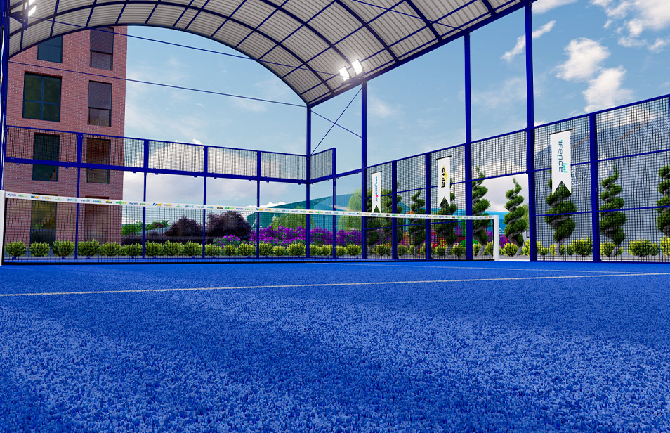 Panoramic Roofed Padel Court 1