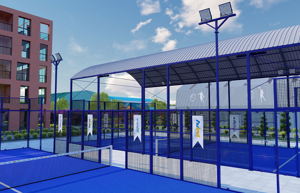 Panoramic Roofed Padel Court 1
