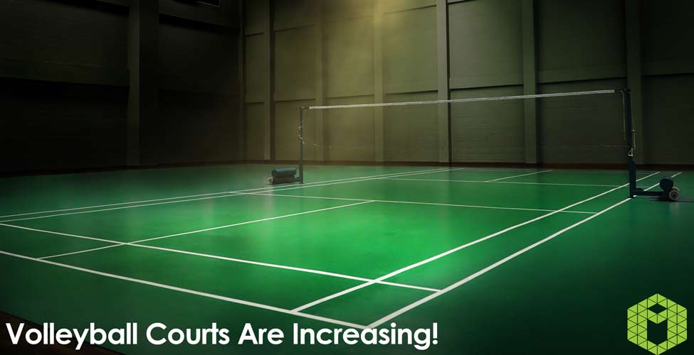 Volleyball Courts Are Increasing!
